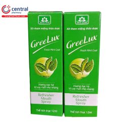 Greelux L12ml xịt thơm miệng xanh lá