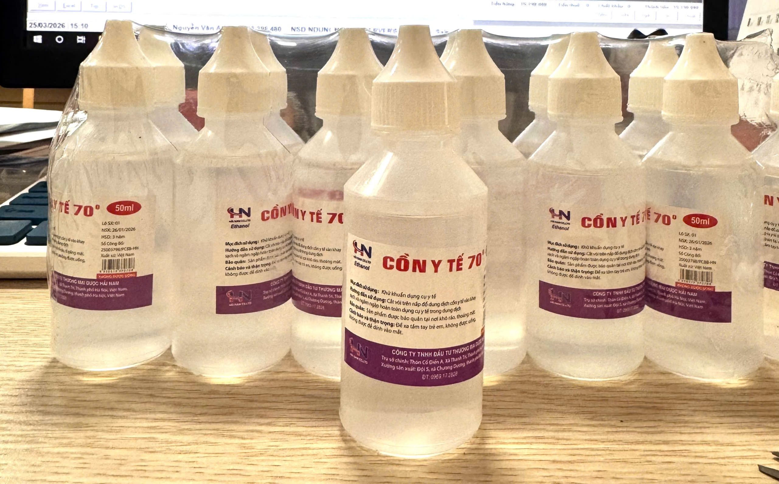 Cồn y tế 70 chai 50ml